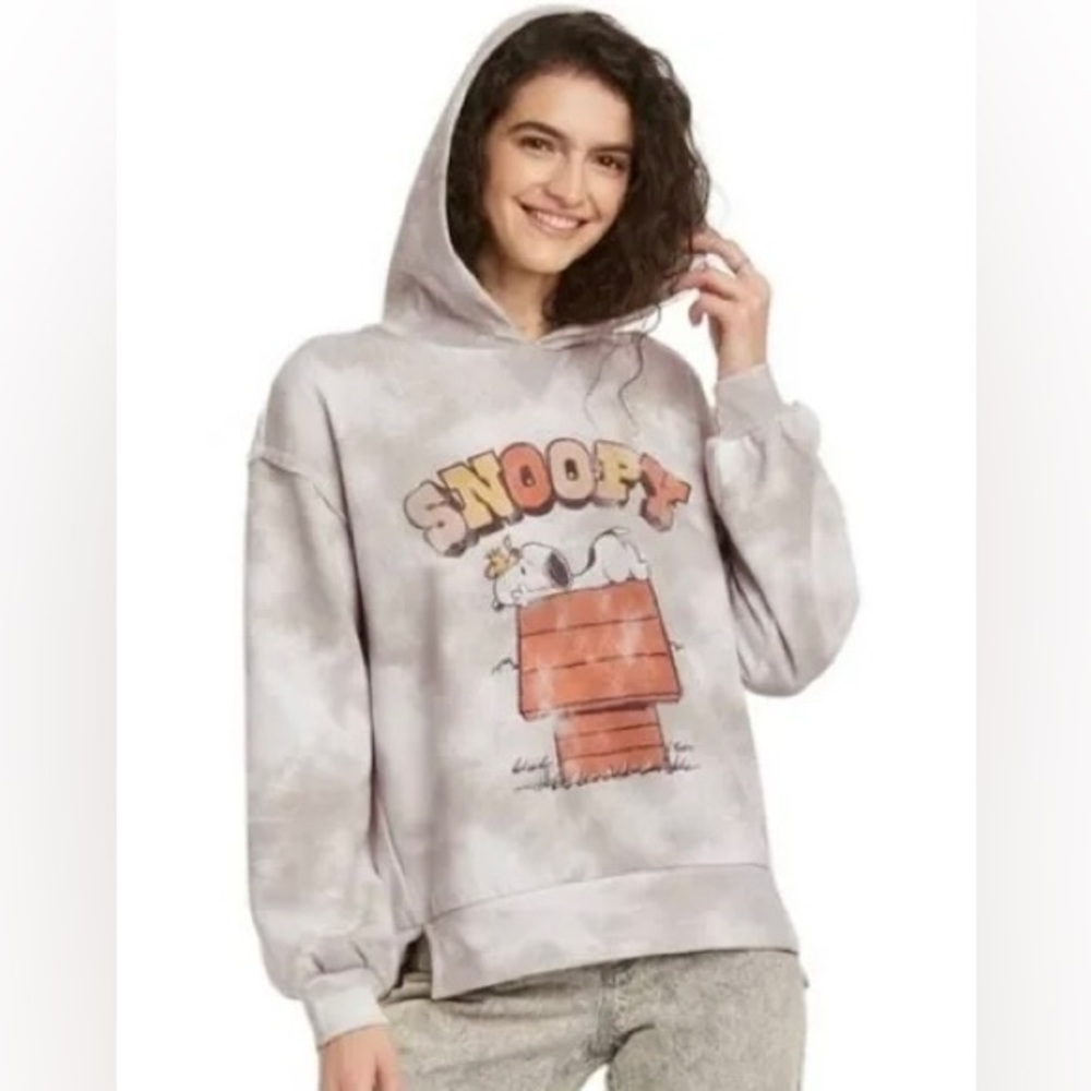 💰PRICE ⬇️
PEANUTS • Grey Tie Dye Hoodie SweatShirt • Size S • - Picture 1 of 11